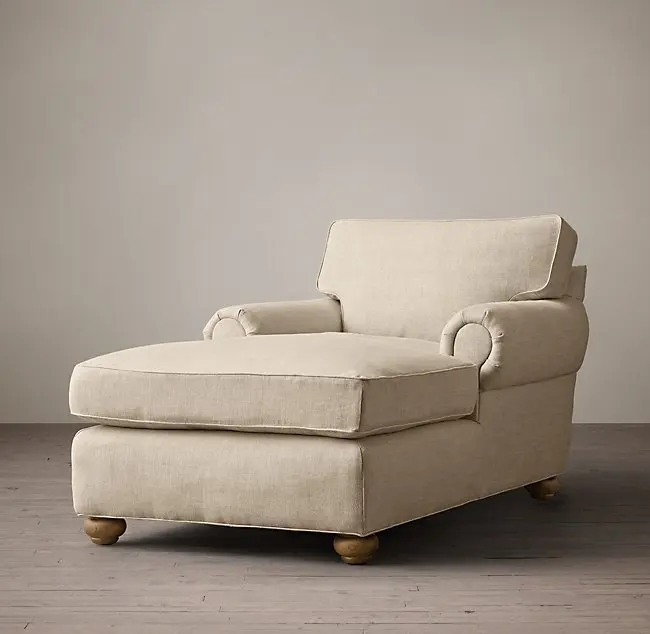 Retro style casual single sofa fabric sofa recliner sofa