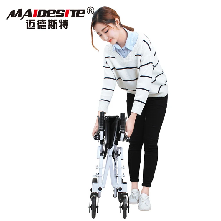 fashion aluminium folding handicapped lightweight portable wheelchairs for sale