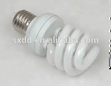 Compact Flourscent Lamp Half Spiral Energy Saving Lamp Free Samples E27 PBT PC 6500K DAYLIGHT CFL Glass 15W 20W 25W OEM 60 80 5a