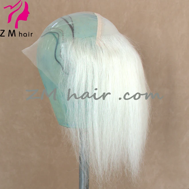 Christmas Cool Yak Hair Full Lace Santa Claus Half Wig