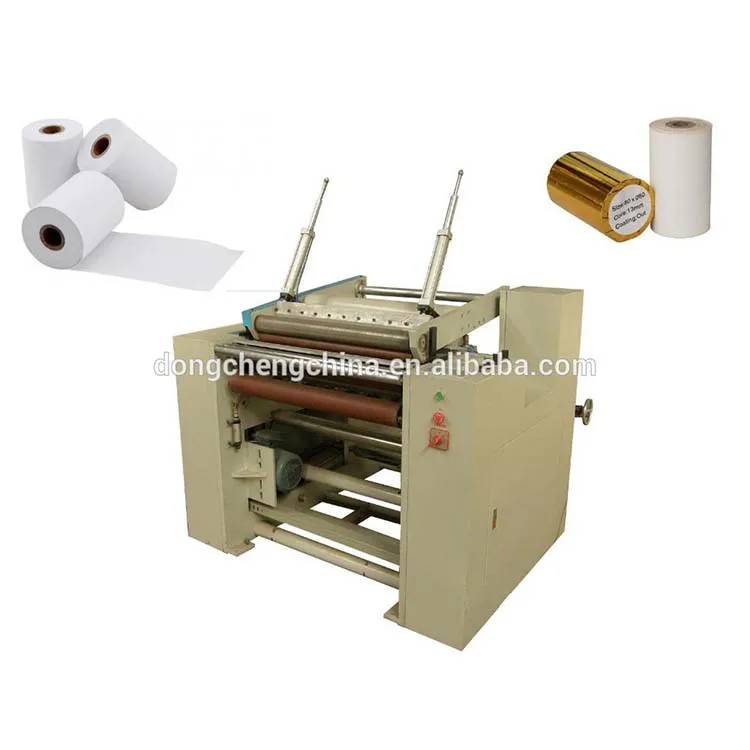 thermal paper roll slitter rewinder machine for POS cash register rolls