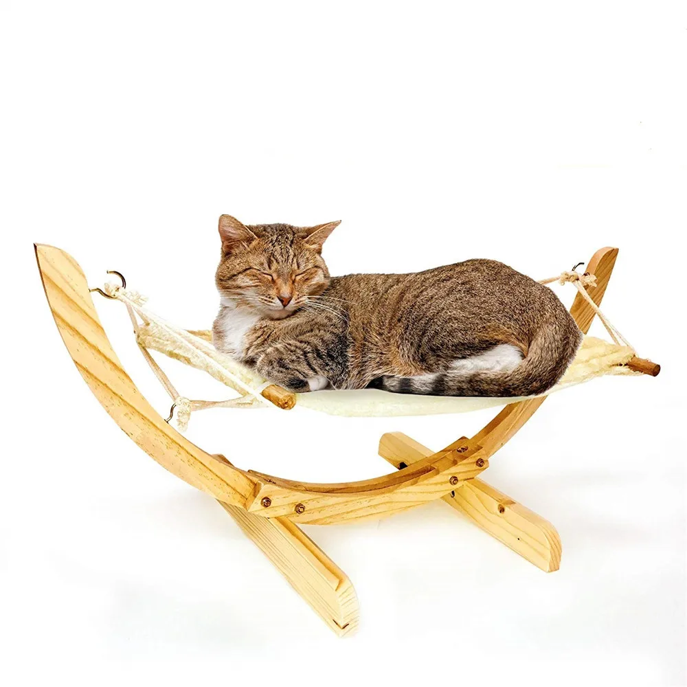 Wooden Hammock Bed For Cats