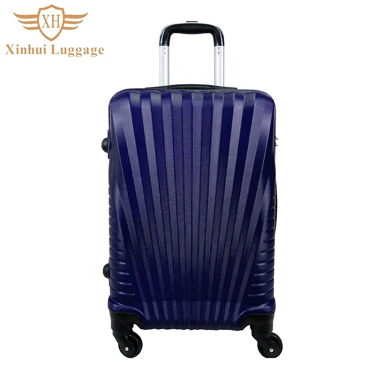 Chinese cheap factory price 3 pcs travel trolley suitcase abs frame luggage set
