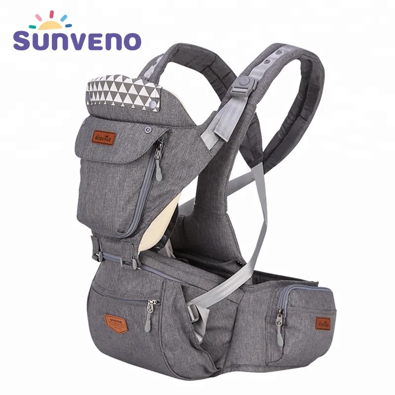 
New Upgraded SUNVENO Baby Carrier Front Facing Sling Kangaroo Backpack Pouch Wrap Baby Hipseat baby carrier 
