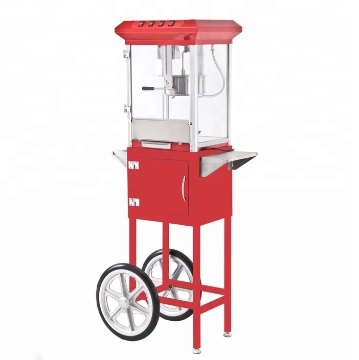 Commercial household grade popcorn cart machine made in china