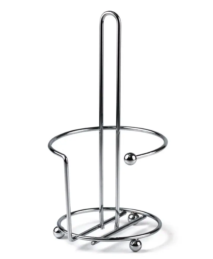 Standing Paper Towel Metal Holder for Kitchen Bathroom Office School