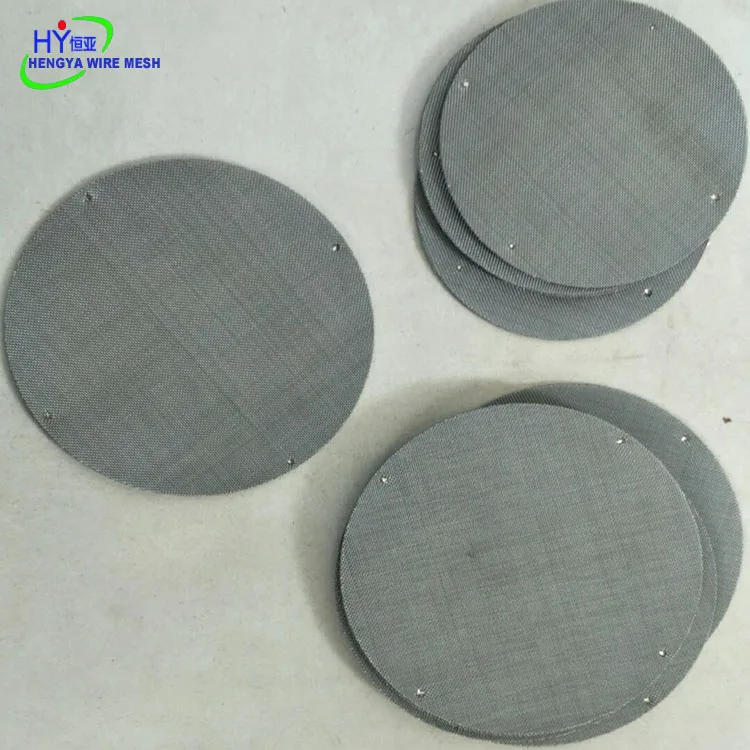 Spot Welding Stainless Steel Wire Cloth Disc /Welded Extruder Screen filter screen disc