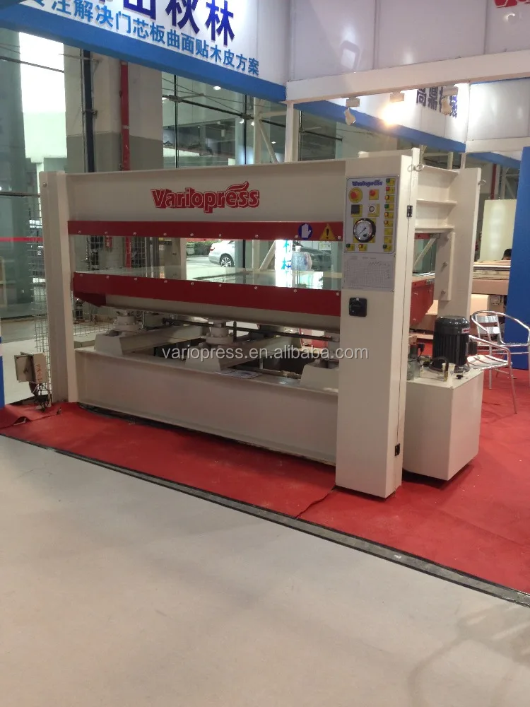 
wood hydraulic door skin hot press machine 