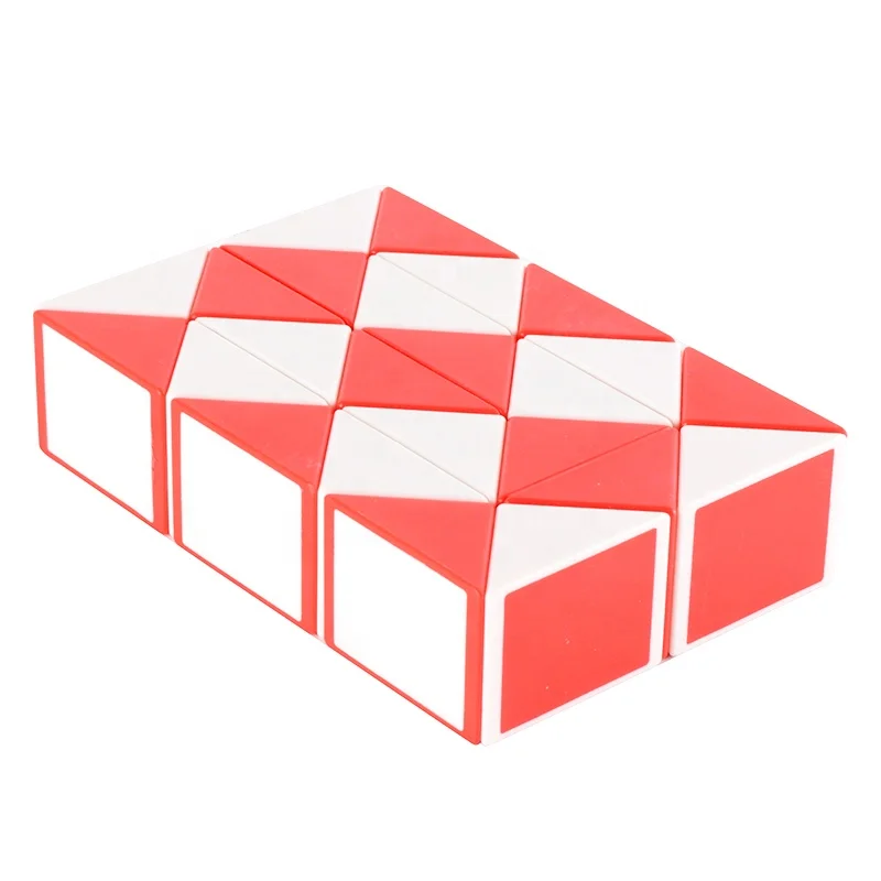 24pcs 48.5x2.8x2cm OEM folding magic snake ABS plastic puzzle toys for kids