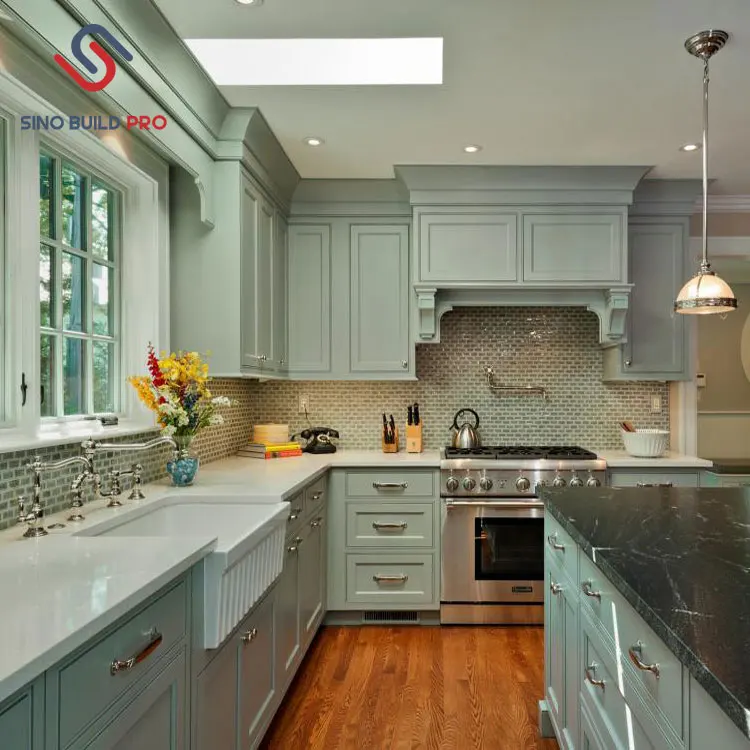 Wood kitchen cabinet wall haning cabinet with Blum kitchen cabinet accessories