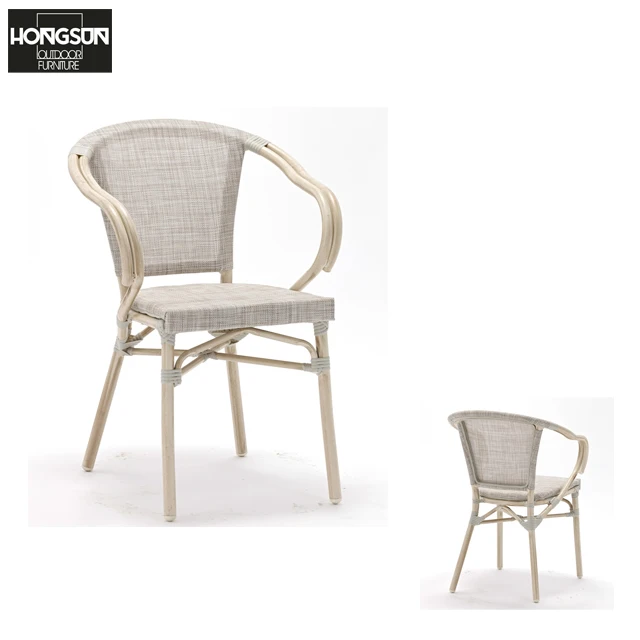 furniture factory outlet aluminum bamboo chair  waterproof outdoor furniture