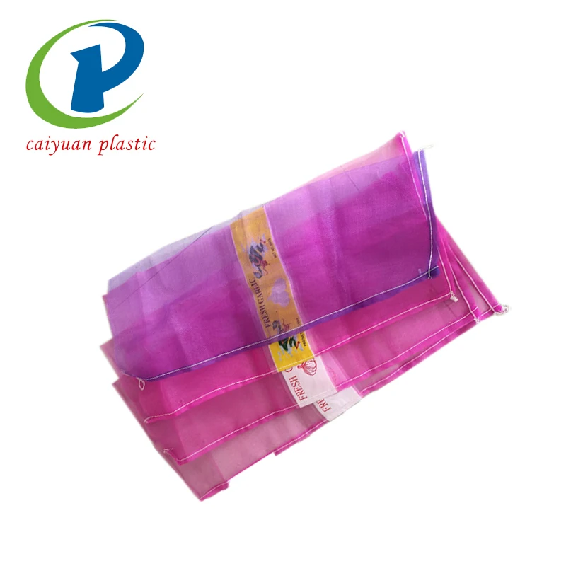 mesh pouch fish net bag for packing onion potato garlic