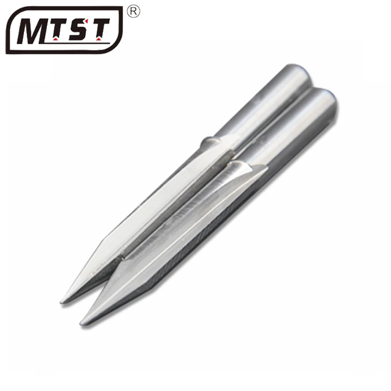 MTST 4mm Double edged straight flute  bits cnc engraver engraving tool Tungsten Cobalt Alloy milling cutter carving wood tool