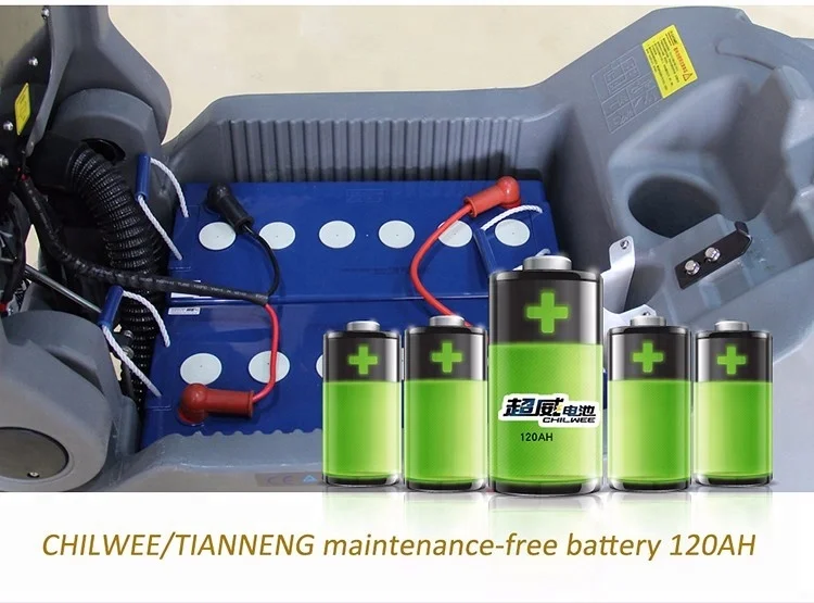 GM70BT Battery power walk behind auto Floor Cleaning Machine scrubber price