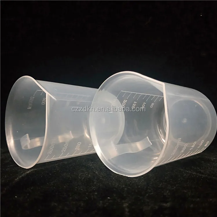 Different capacity laboratory Measuring Cups Plastic Beaker with Graduated