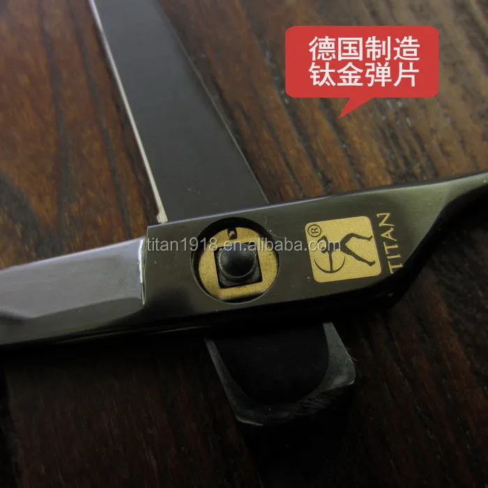 TITAN Hair Scissors Coating Hairdressing Scissors Titanium Suntachi Black Thinning Scissors Cutting Stainless Steel Straight