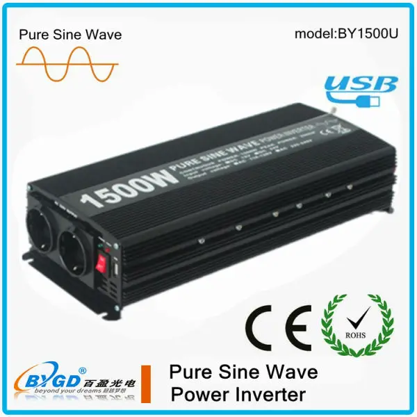 pure sine wave car inverter 12v 220v 1500W