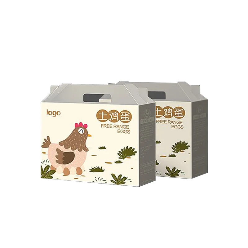 Custom printing high end carton box packaging egg carton