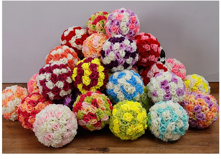 Wedding decoration Colorful plastic artificial flower balls