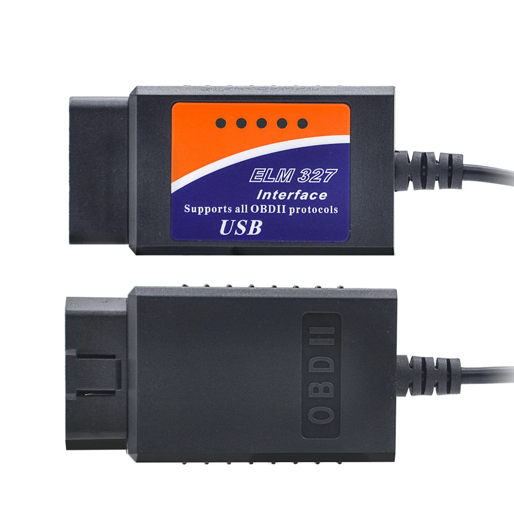 KINGBOLEN ELM327 USB V1.5 Car Diagnostic USB Cable Interface Supports All OBD2 Protocols For Windows ELM 327 USB OBD Scanner