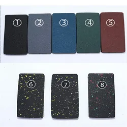 Бесплатный образец резинового напольного покрытия для тренажерного зала толщиной 15 мм