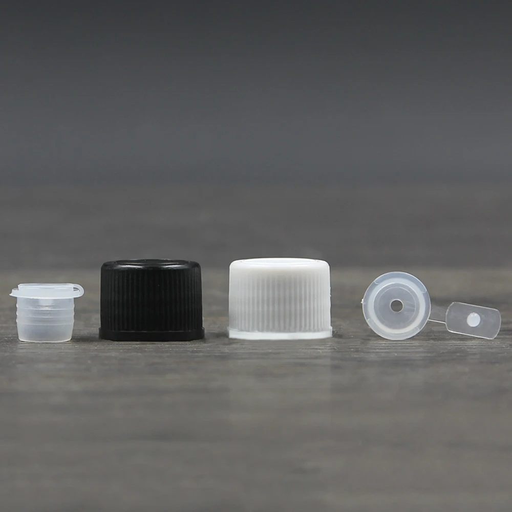 High Quantity White/Black Cosmetic Cap Roll On Bottle Cover