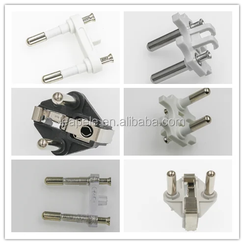 IT-106 italy plug insert 5.0MM 16A 3-pin,3-pole,3-prong Semi-insulated for adapter