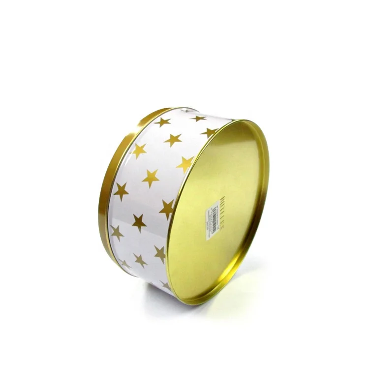 Напечатанный на заказ декоративный металлический жестяной торт