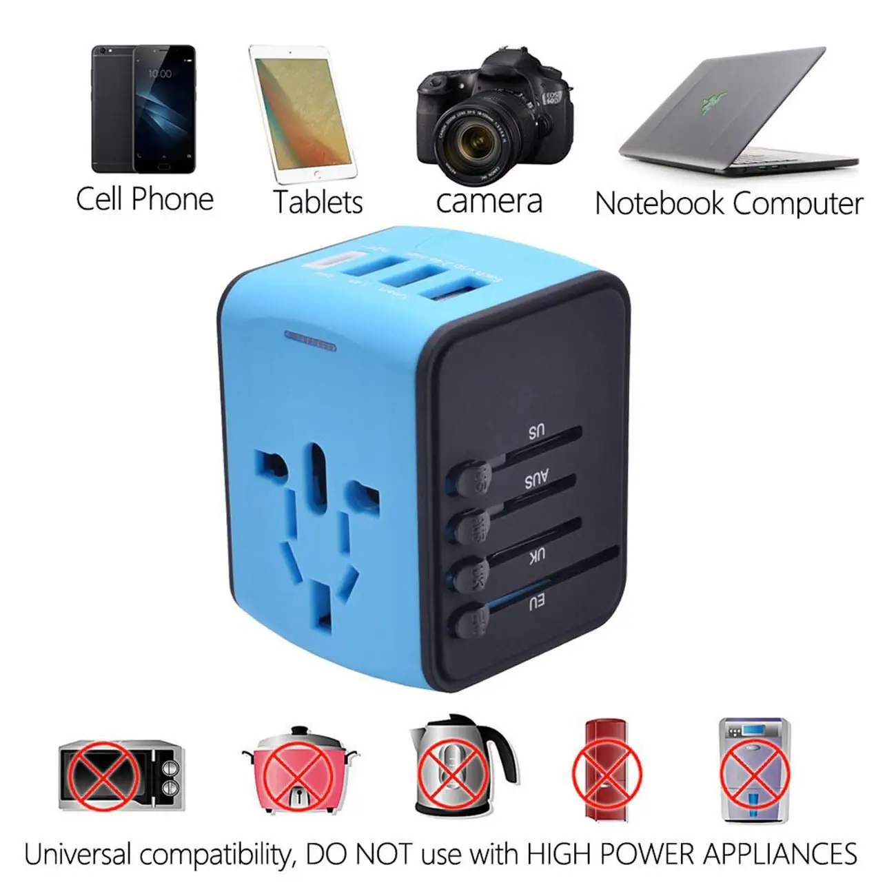 International Travel Adapter With Usb Universal Travel Adapter