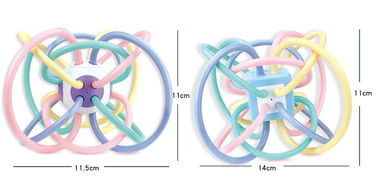 Оптовая продажа, органический новый дизайн, погремушка из мягкого АБС-пластика, детская игрушка-прорезыватель для зубов, детский силиконовый Прорезыватель для зубов