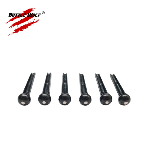 1set 6pcs Two Colors Choose Wholesale Plastic ABS Guitar Bridge Pins Part