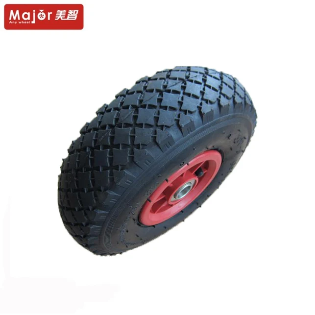 10 inch 3.00-4 pneumatic rubber wheels for wooden go kart kits