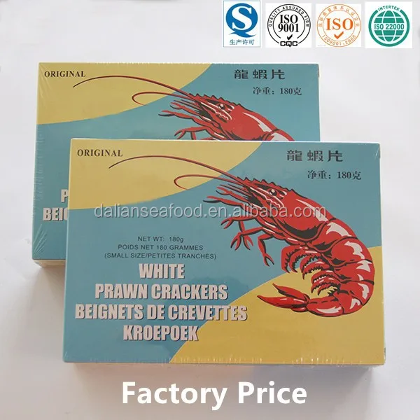 
White Prawn Crackers with Crispy Snacks Origin China 