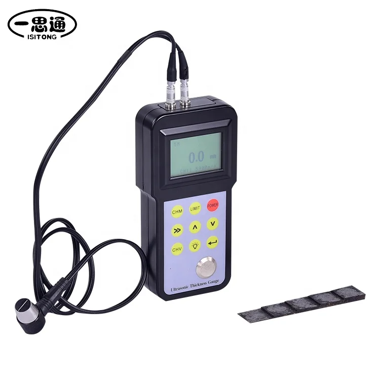 Factory Wholesale 0~300mm Measuring Range Handheld Portable Ultrasonic Thickness Gauge Price