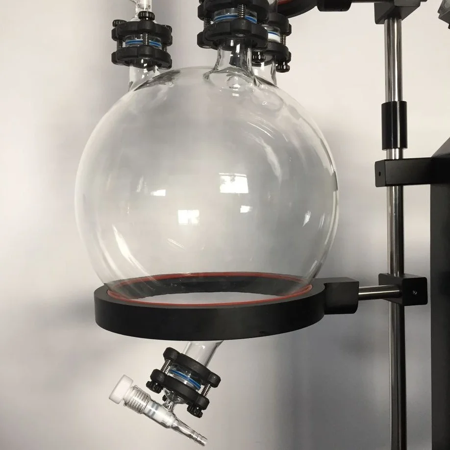 High quality industrial grade 10L 20L 50L Vacuum Evaporation Equipment crude oil and ethanol distillation system