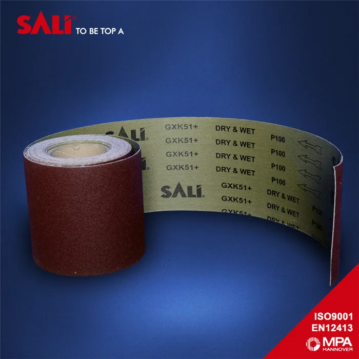 Китай САЛИ Абсолютно Оксида Алюминия GXK51 Шлифовальная Бумага Рулон Ткани