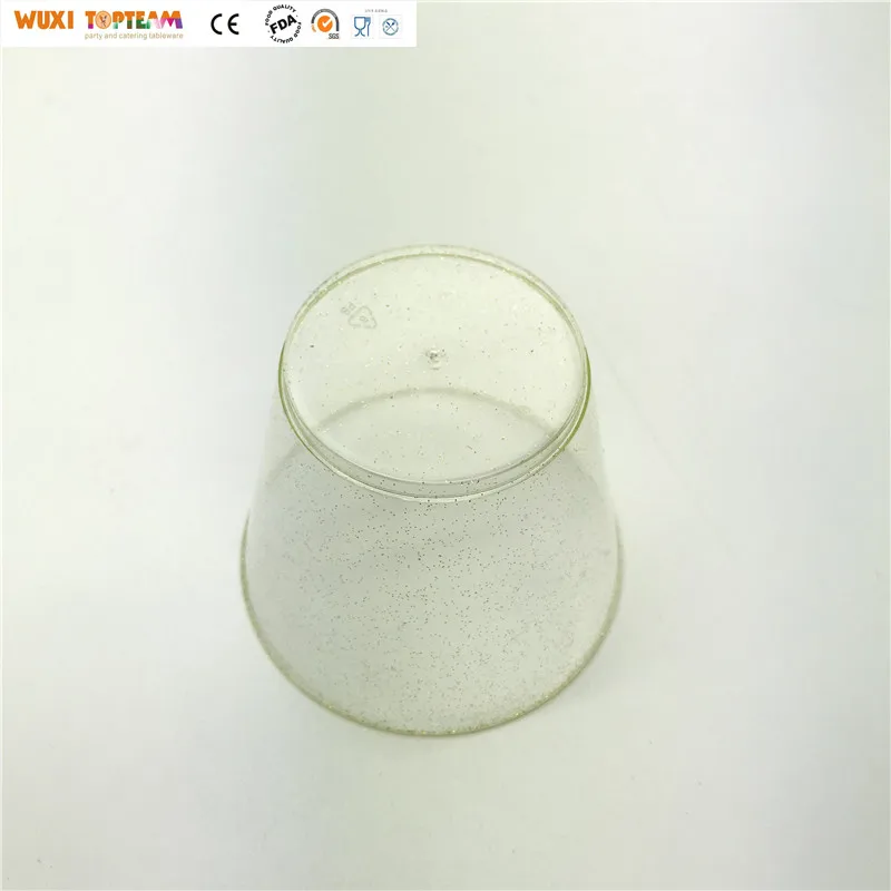 Fancy Gold Glitter Plastic Cup
