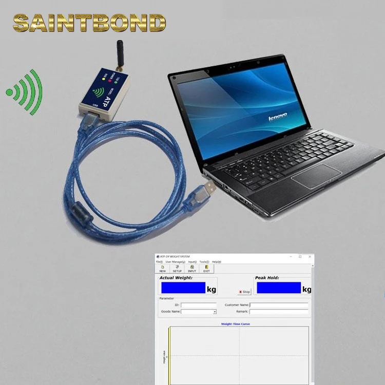 Wireless Weighing Scale To Computer With USB RS232 Wireless Charger Receiver Multi axis Strain Gage Load Cells