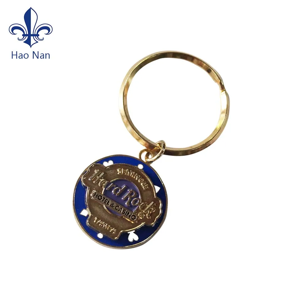 Wholesale new design leather promotional keychain custom leather key ring
