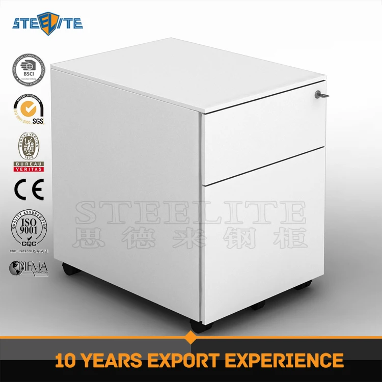 
Office Under Desk Cupboard Cabinet Stationary 3 Drawer Organiser Tidy Wheels Key 