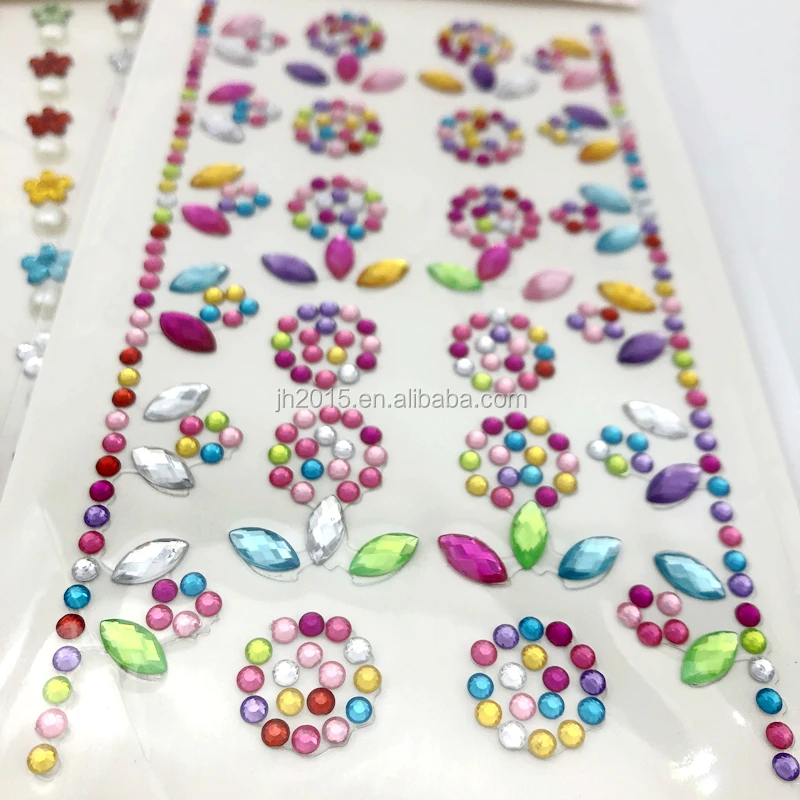 hot sell wholesale diamond sticker for children crystal sticker sheet