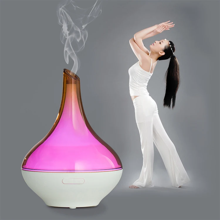 Hot sell home led light lamp air purifier essences aromatherapy ultrasonic aroma mist essential oil humidifier diffuser factory