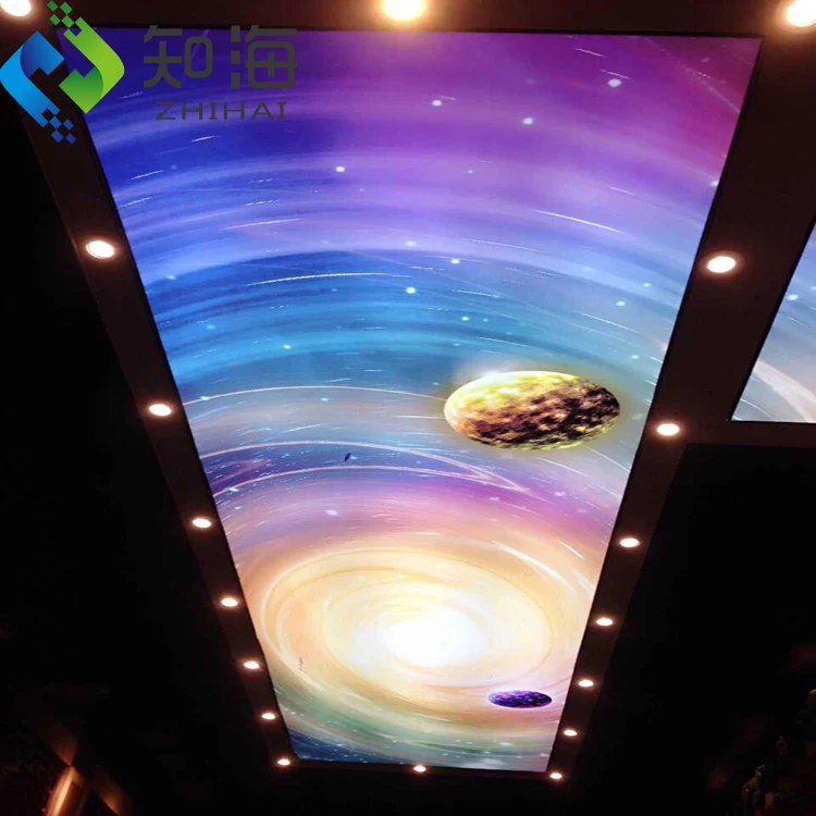 ZHIHAI hall ceiling decor decorative roll stretch ceiling