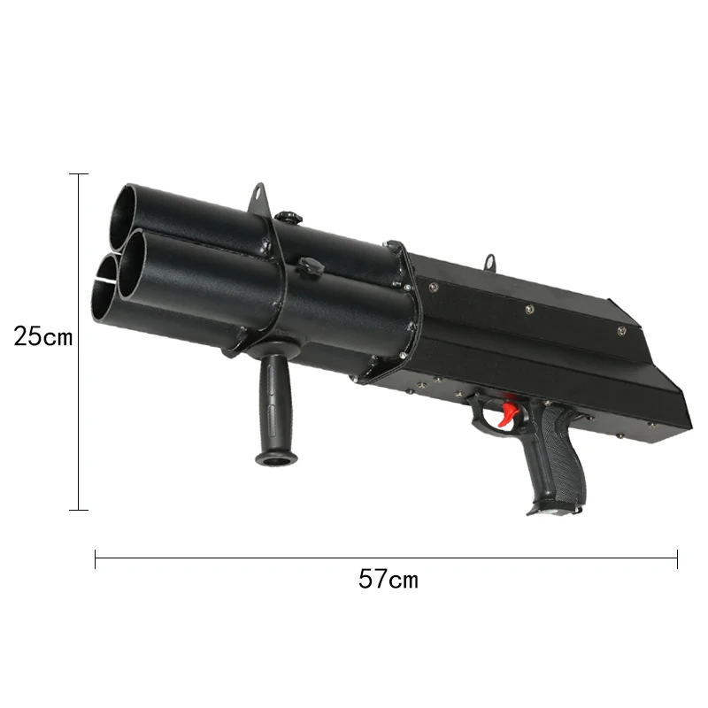 Stage Light Machine Blaster Jet Gun Cannon Tree Heads CO2 Confetti Gun For Party/DJ/Wedding/Celebration Etc LED Jet Machine