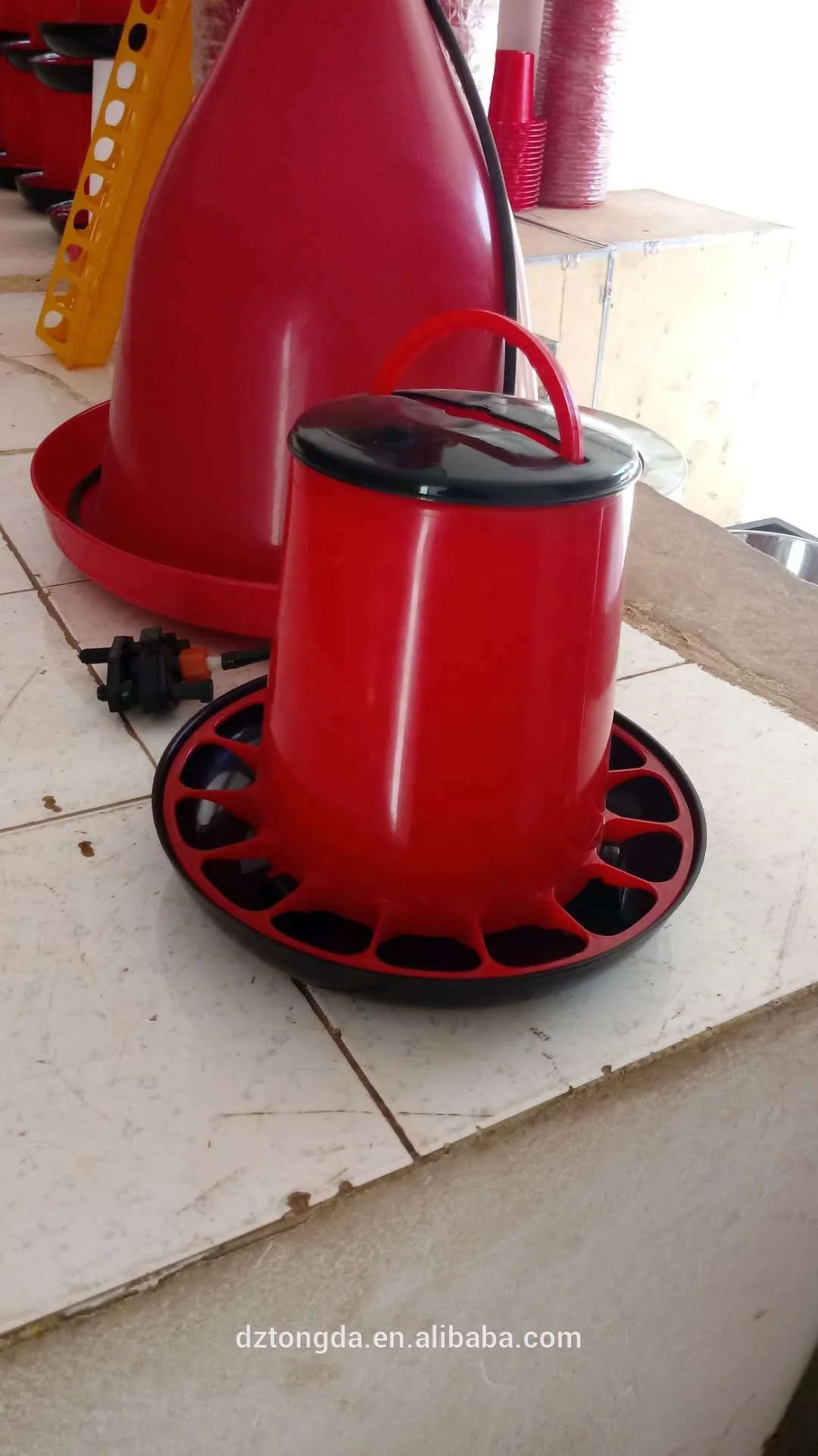
Different Size Agricultural Equipment Farming Automatic Plastic Poultry Feeder and Drinker 