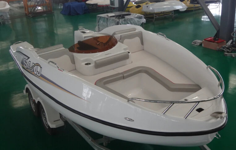 6 seats Fiberglass Passenger Ferry And Crew Boat For Sale