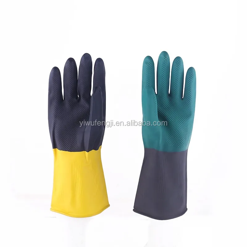 Long fancy household latex gloves/Fingerless Hand Protective Safety Gloves Household Latex Gloves