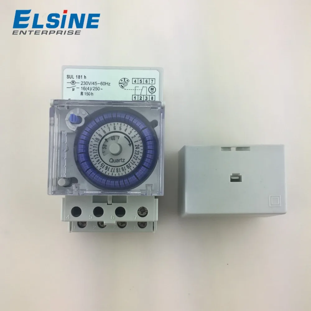 SUL161h 30 минут шум Железнодорожный дневной 24 часа механический таймер Выключатель с часовым механизмом