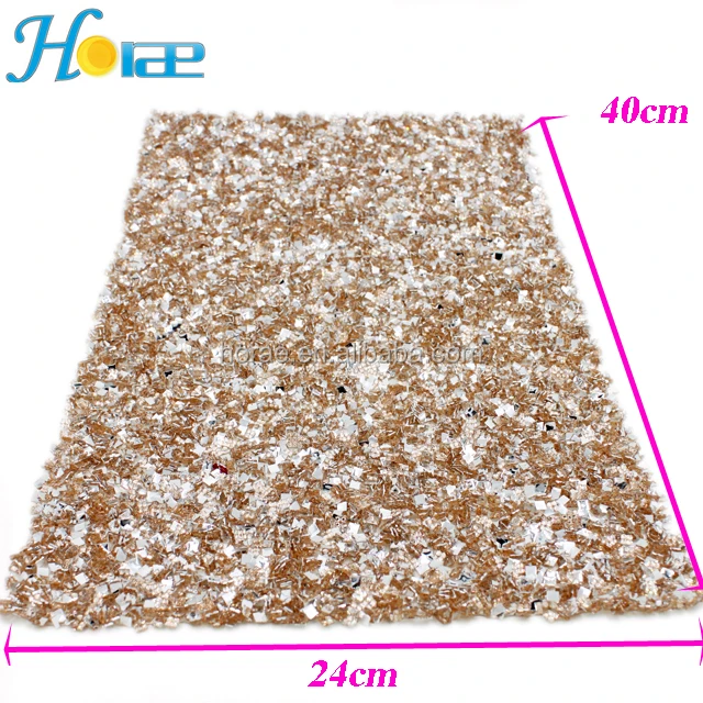 New 24*40cm garment Rhinestone Hot Fix Glue Sheets rhinestone sheet for shoes