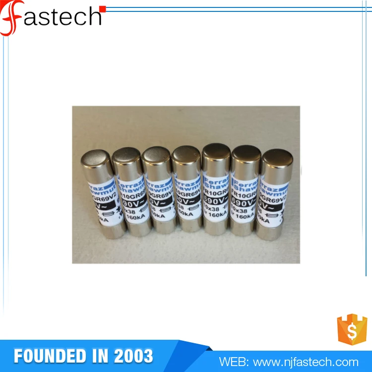 Гр 690 В цилиндрических предохранителей ссылки FR10GR69V2 FR10GR69V4 FR10GR69V10